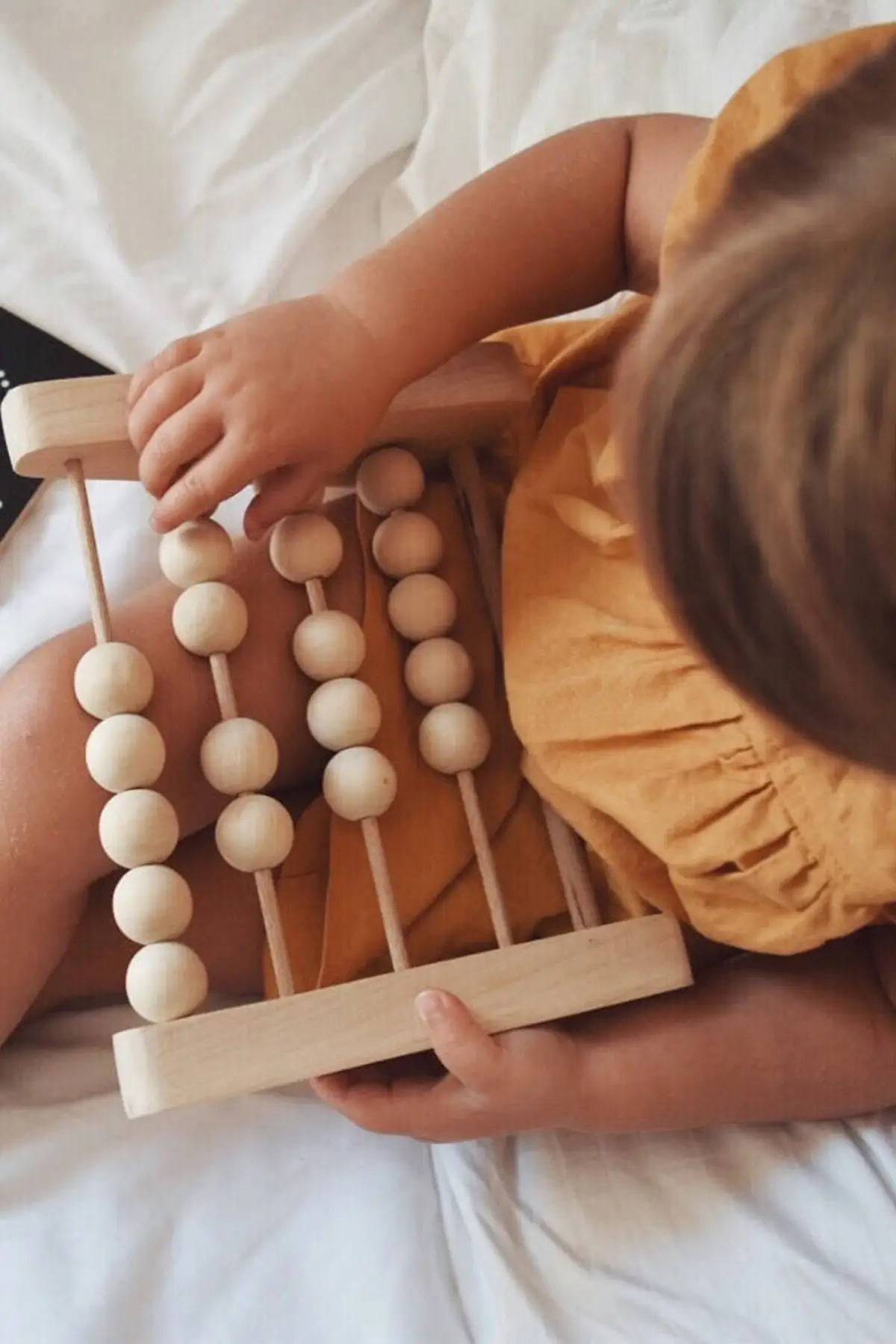 Montessori Wooden Abacus, Educational Toy for Kids, Tutorial Math