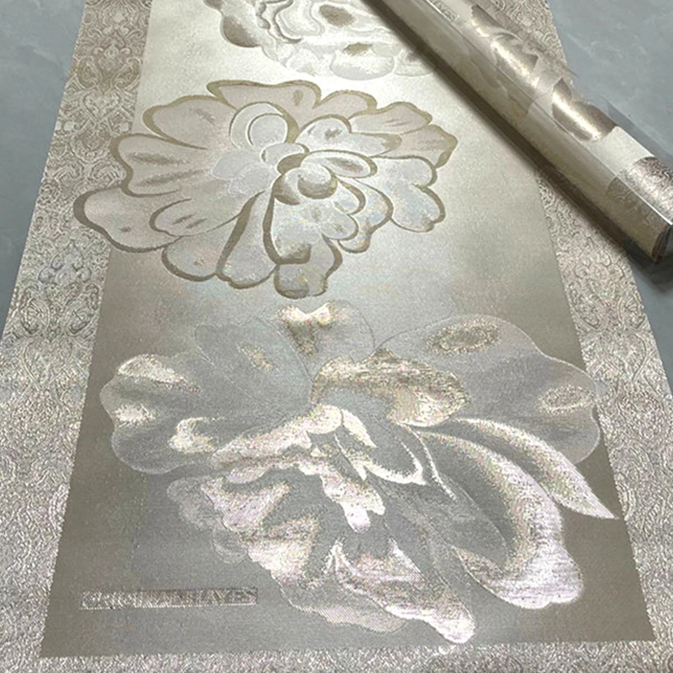 

Jacob Hayes Style African Gele Headtie -2-Piece Bridal Set with 3D Flowers and Ipele Headwrap, 48x218cm Wedding Fabric TX-5-18