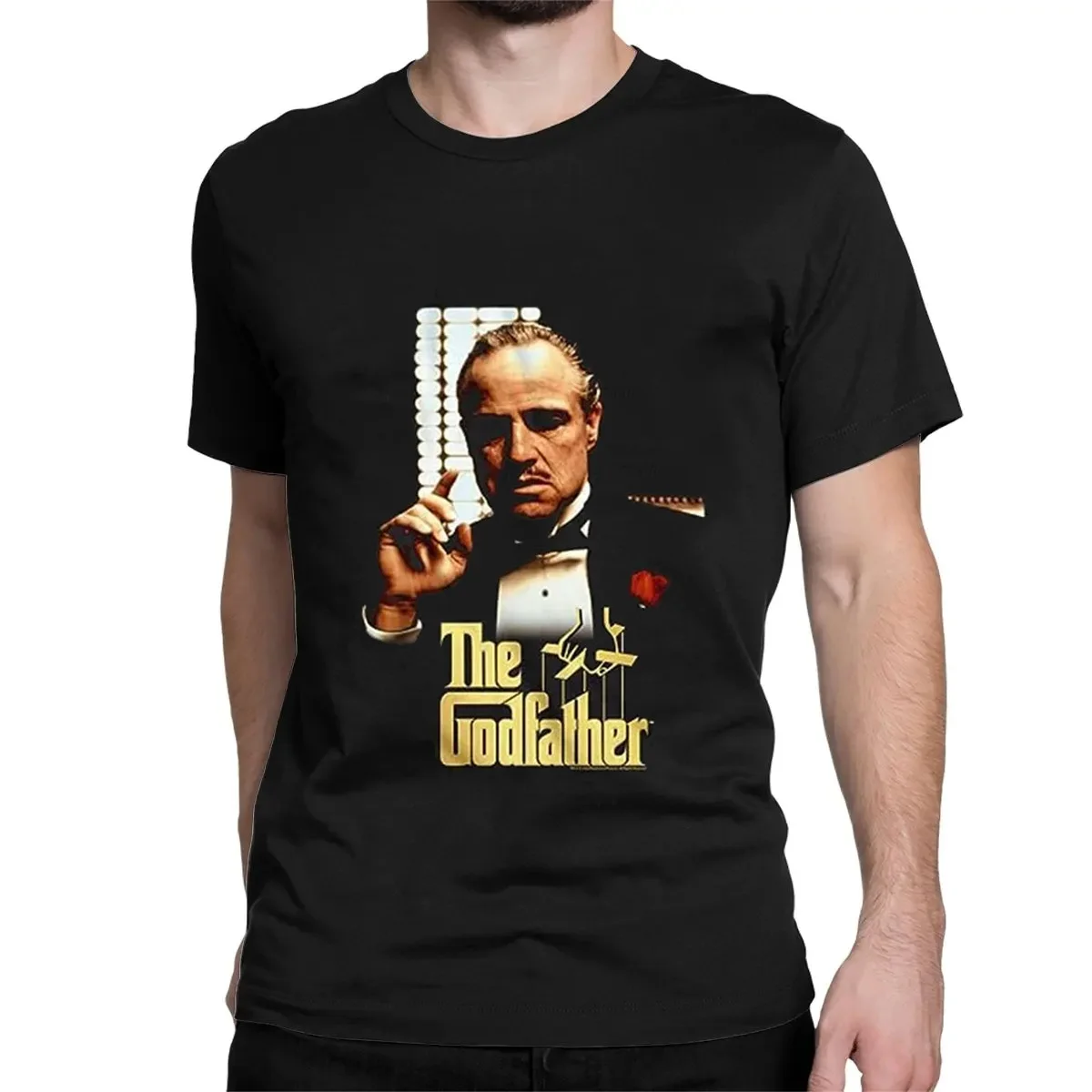 2024 The Godfather Printed Cotton T-Shirts Men Women Retro O-Neck Short Sleeves T Shirt Harajuku Unisex Tees Tops Clothing