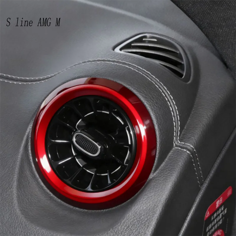 

For Mercedes Benz B GLB Class W247 X247 GLA H247 EQB Car Air Condition Outlet Vent Gear shift Panel Armrest Cover Sticker Trim