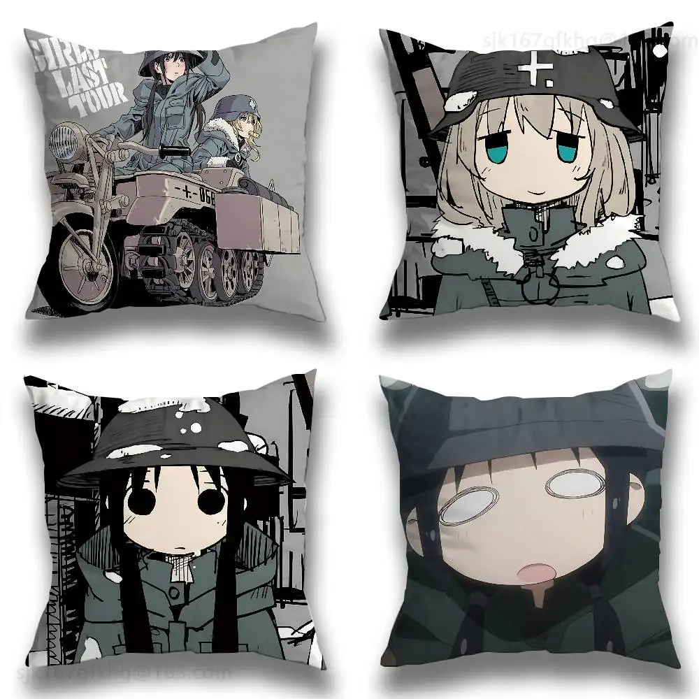 

Girls L-Last Tour Pillow Case Anti-dustmite Pillowcase Invisible zipper silky short plush Sofa cushion cover