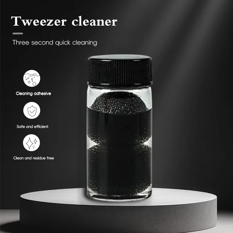 Solution de nettoyage de pincettes d'extension de cils réutilisables, nettoyant d'outils portables, essentiel pour les techniciens de cils, formule douce