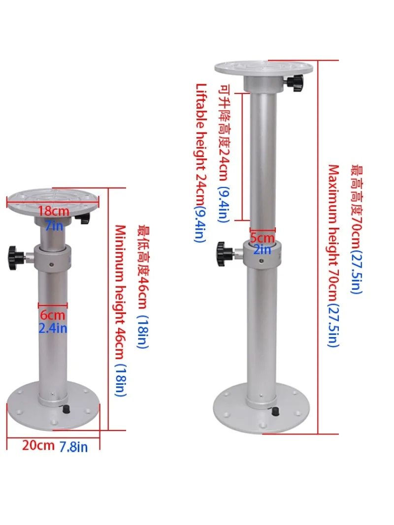 Motor Home Lifting Easy-to-Remove Table Legs Yacht Ship Telescopic Table Legs Suitable for All Kinds of Motor Home Lifting