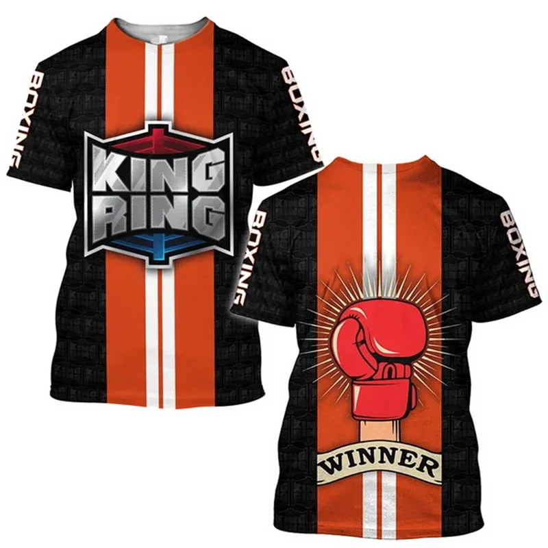 Boxing Training T-shirt Tough Guy Boxer Graphic T Shirt for Men Clothing Quick Dry Tshirt Unisex Gym Fitness Sports Short Sleeve image 4