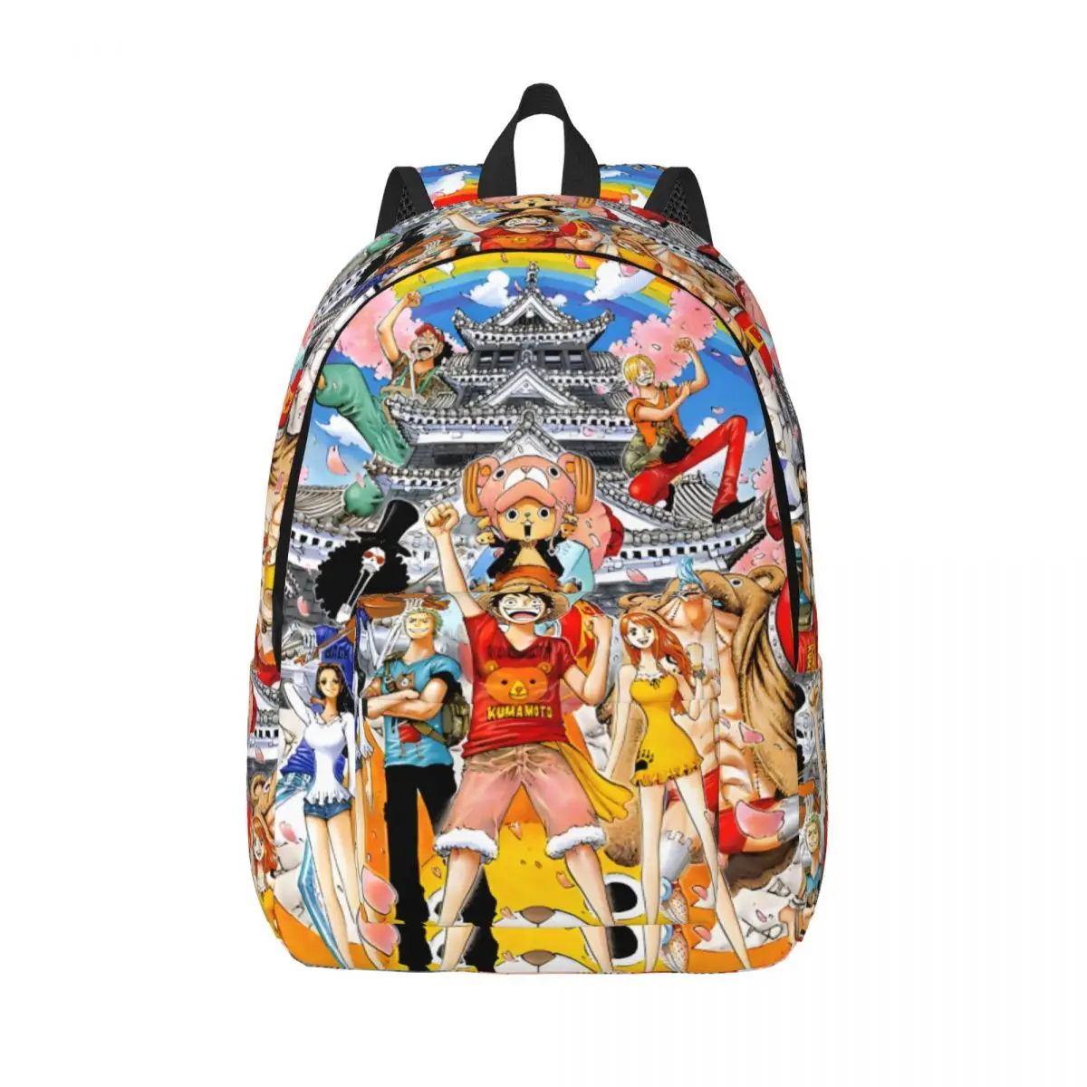 Storage Bag Manga Luffy Large Capacity One Piece Luffy High School Students Gift Versatile Schoolbag Travel