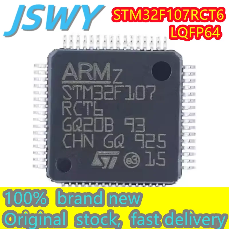 

(1/30 pieces) STM32F107RCT6 STM32F107 LQFP-64 ARM Cortex-M3 32-bit microcontroller-MCU New original spot delivery fast