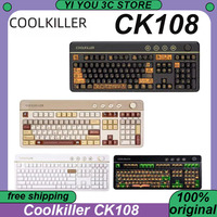 Coolkiller CK108 Magnetic Axis Tri-mode Gaming Mechanical Keyboard RT Quick Trigger DKS TOP/GASKET Office Keyboards PC Accessory