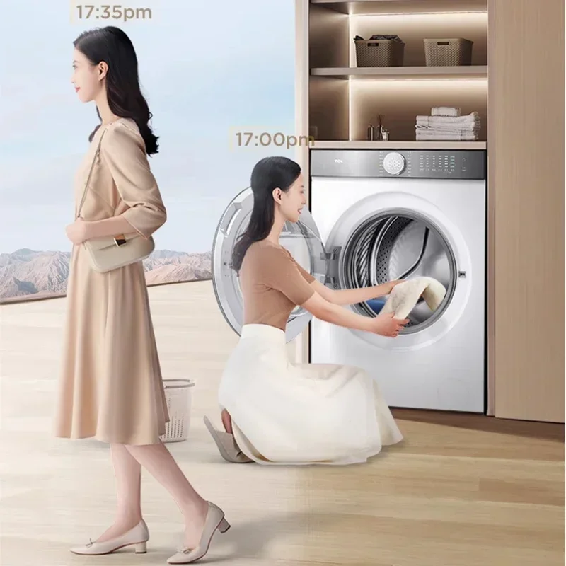 Household drum washing machine intelligent fully automatic ultra-thin washing and drying integrated washing