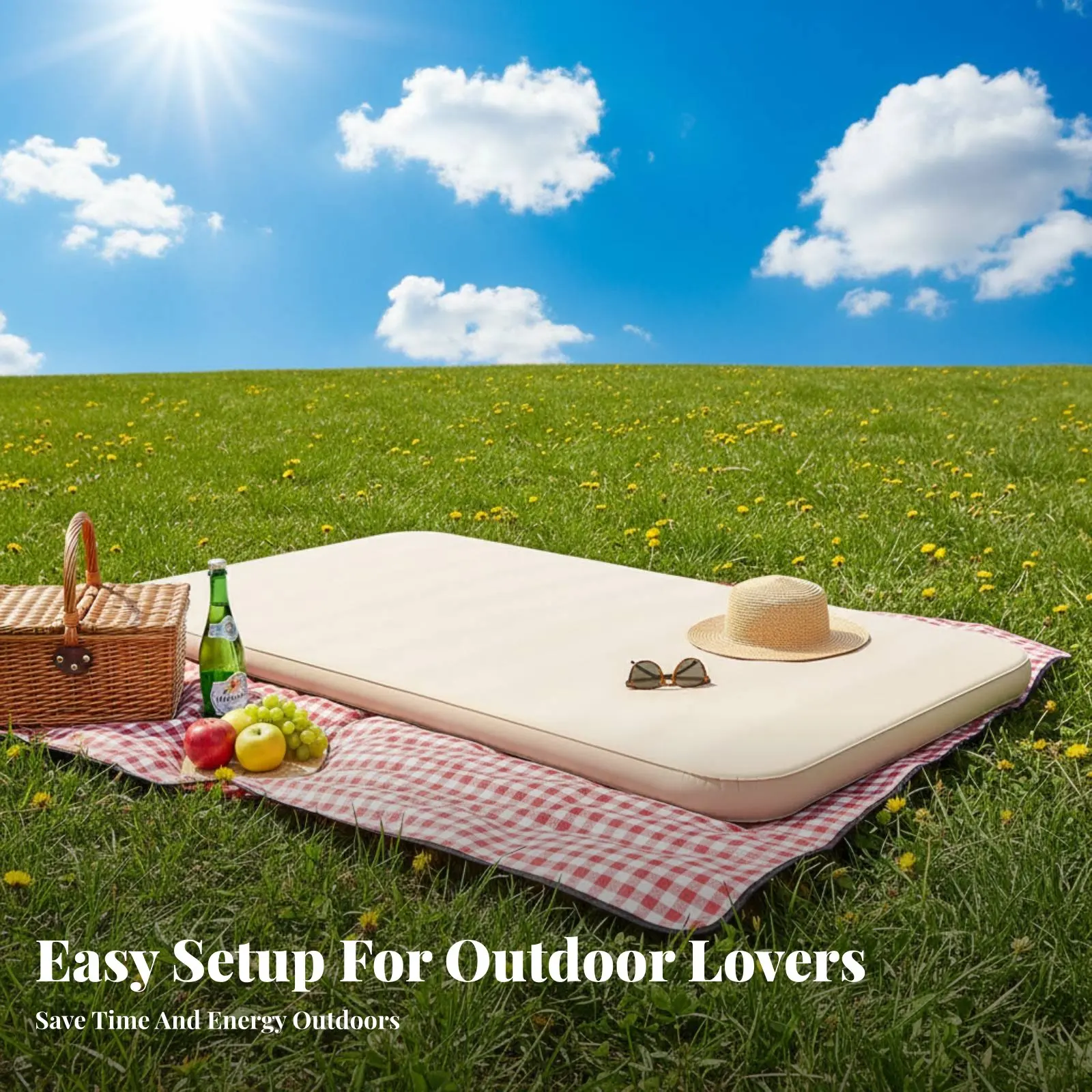 

Надувной матрас для улицы, самонадувающийся коврик, 3D-матрас из пенополиуретана, кровать для кемпинга/палатки