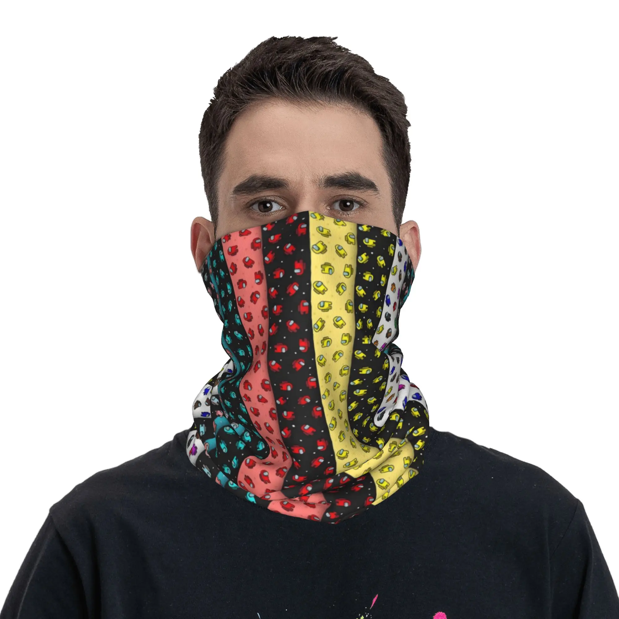 مخصص A-Amon G-Gs من الولايات المتحدة الأمريكية الشتاء عقال الرقبة أدفأ النساء الرجال التزلج الدراجات وشاح أنبوبي المحتال لعبة الوجه باندانا الجراب #4