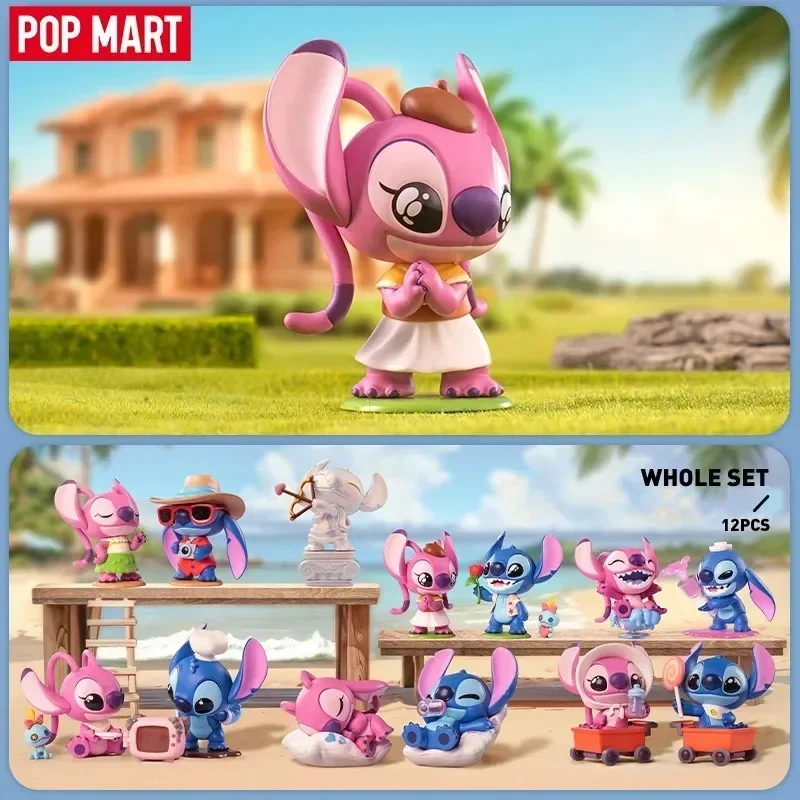 

POP MART Disney Stitch on a Date Series, настоящая загадочная коробка, слепая коробка, сумка для догадок, игрушки, кукла, милые настольные украшения, коллекция подарков