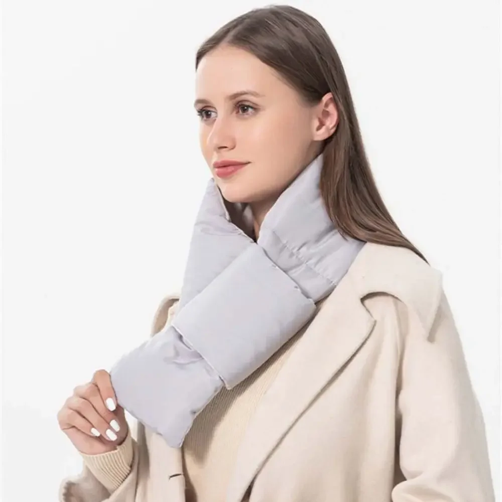

Warm Wrap Down Neck Scarf Solid Color Apparel Accessories Korean Style Scarf Cold Proof Running And Cycling