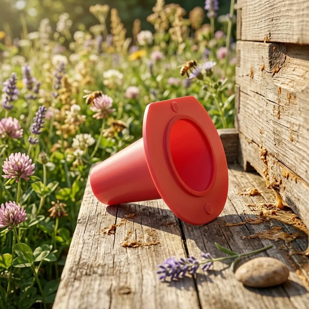 Bee Escape Tool for Apiculture Use - Single-Direction Plastic Cone Device to Reduce Bee Disturbance During Extraction