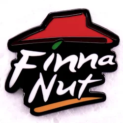 Finna Pizza Nut Enamel Pin Funny Metal Badge Brooch Fashion Backpack Decoration