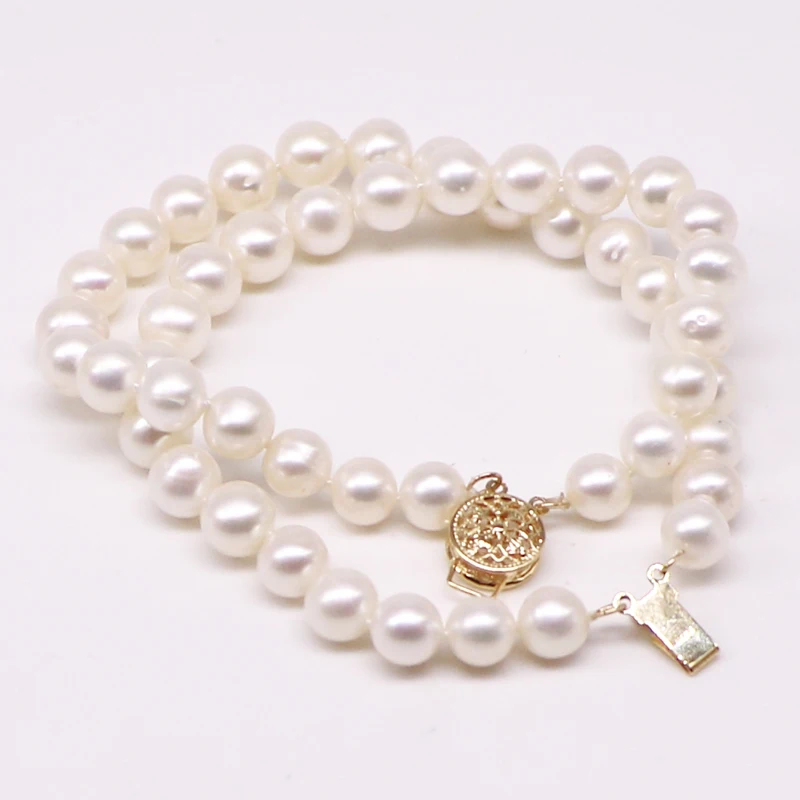 Multi Pearl Bracelet With Round Designer For Women Luxury Original Freshwater Cultured Beaded In White Aa Quality Wholesale Gift