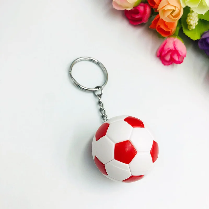 2024 European Football Keychain Fashion Match Ball Soccer Sports Fans Souvenir Keyring for Kids Men