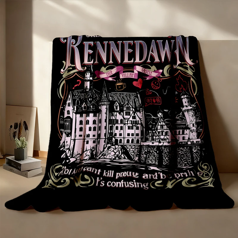Villain Assistant Comfy Blanket for Fan, Greeting From Rennedawn Flannel Blanket, Villain Lover