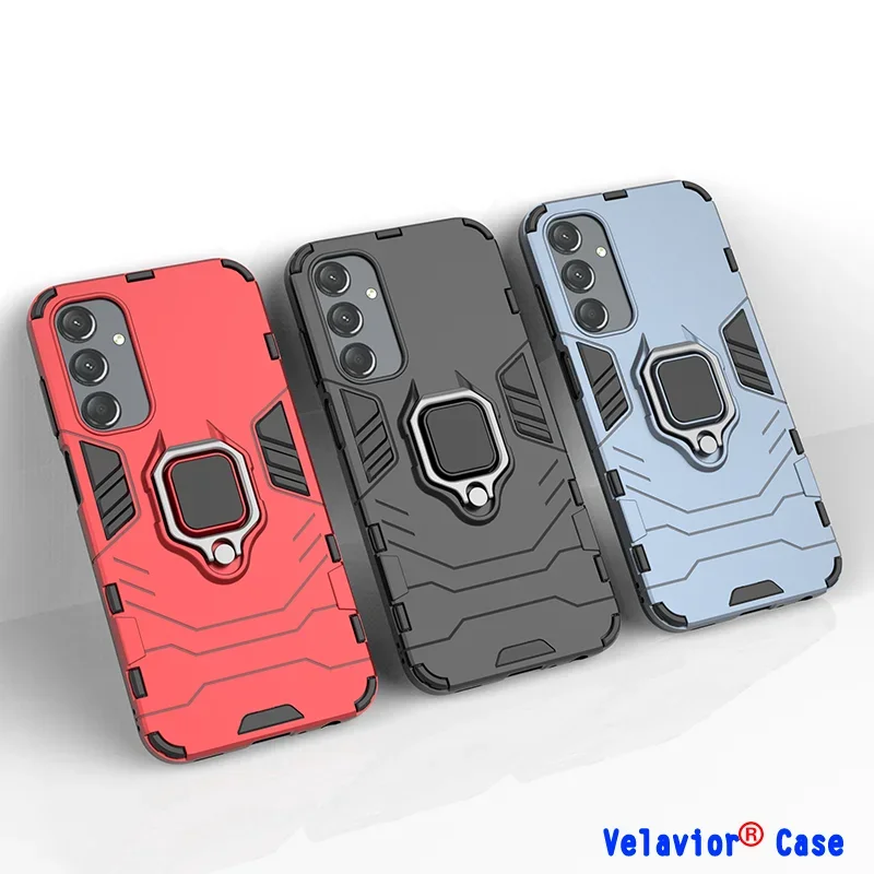 

For Samsung Galaxy A25 5G Case Shockproof Armor Case Fundas Samsung GalaxyA25 A24 A23 4GCoque Cover Silicone+PC Metal Ring Stand