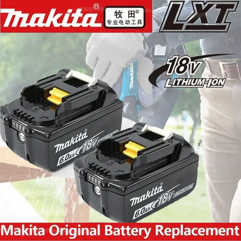 Original makita 18v batterie 6000mah wiederauf ladbare elektro werkzeuge batterie 18v makita li-ion ersatz lxt bl1860b bl1860 bl1850