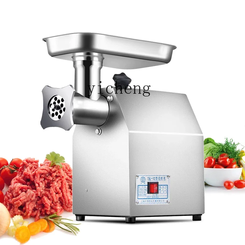 Moedor De Carne Elétrico Automático, Home Meat Chopper, Aço Inoxidável, Tqh