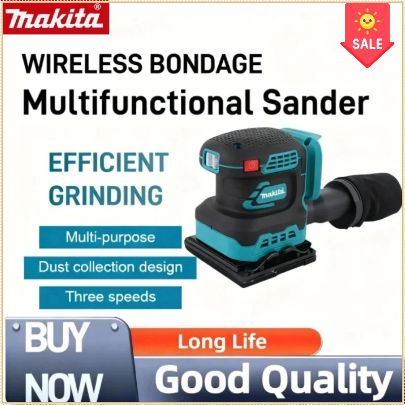 

Makita Cordless Random Orbit Sander Professional Lithium-Ion Polishing Machine Brushless Speed Control For Makita Battery