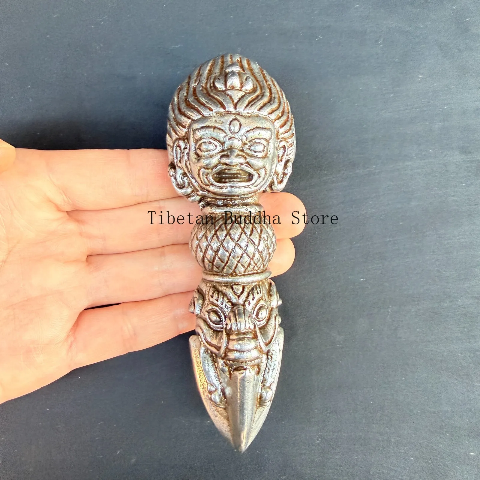 Old Chinese Tibetan Buddhism tiantie Mahagah Kong Kong Pu ritual implement