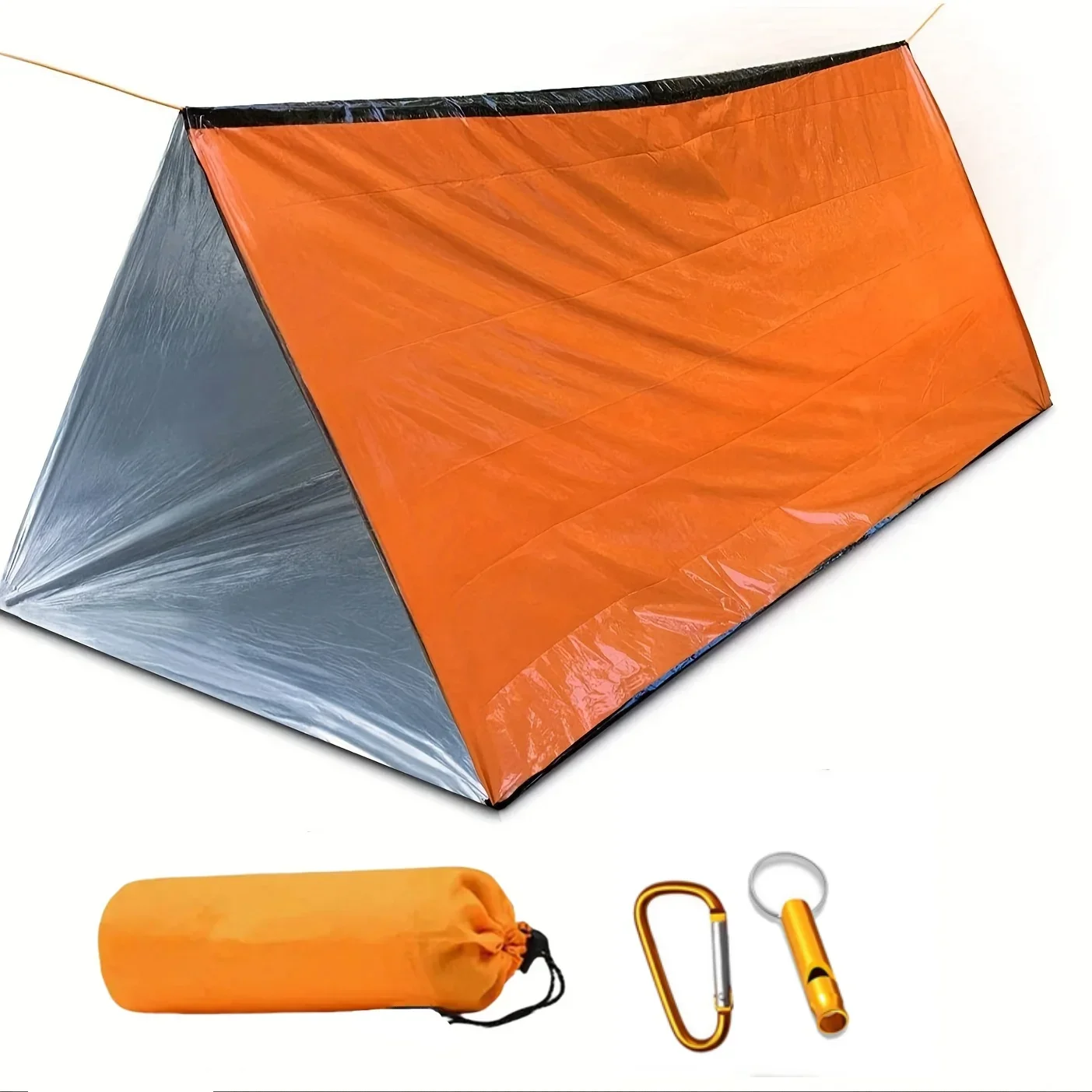 Outdoor PE emergency tent portable warm emergency blanket Thermal blanket lifesaving refuge emergency sleeping bag earthquake