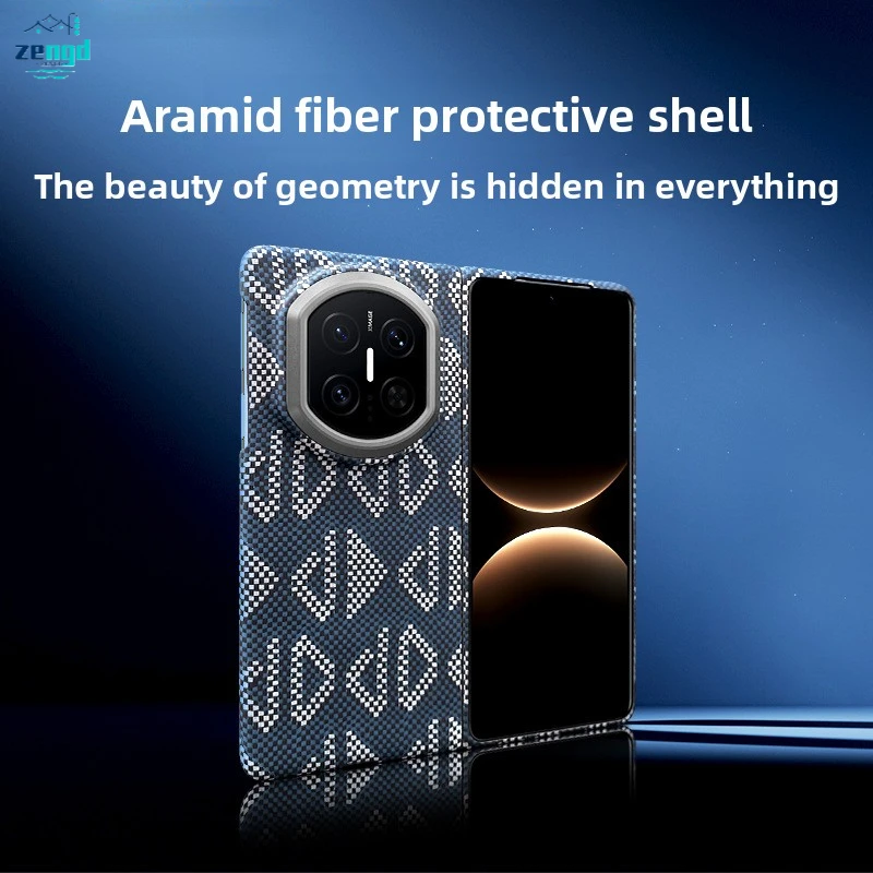 

Magnetic Aramid Fiber Case for Huawei Mate X7 Ultimate Edition Ultra Slim Lightweight Shockproof Protective Phone Cover