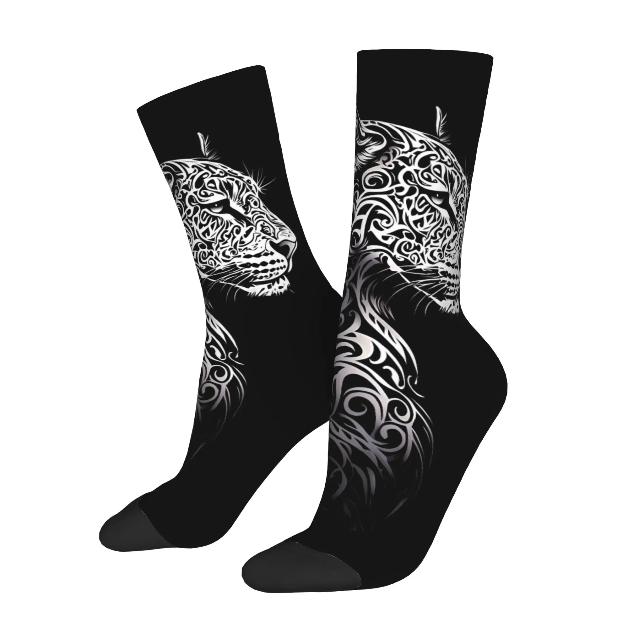 

Leopard Pattern Sock Printed Man Polyester Fashion Popular