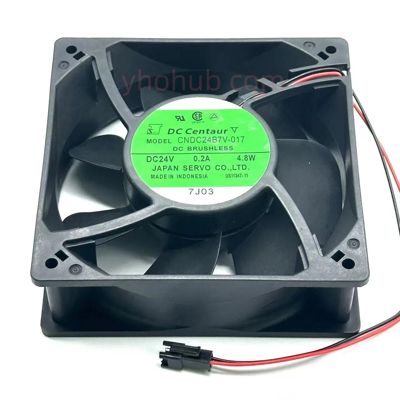 

Японский сервопривод CNDC24B7V-017, 24В постоянного тока, 0.2А, 4.8Вт, 120x120x38мм, 2-проводной вентилятор охлаждения