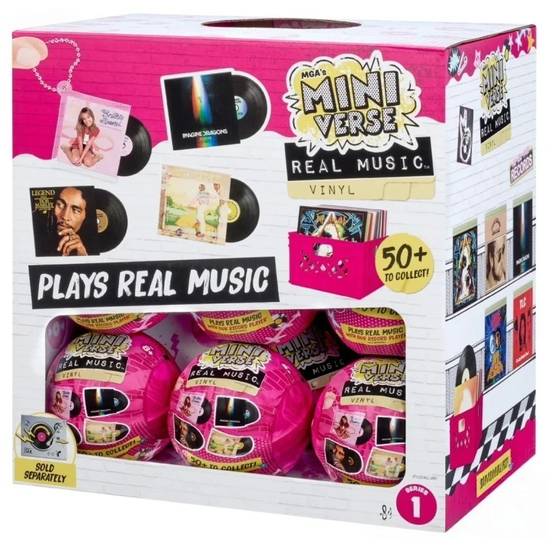 Image of Auf Lager: MGA Miniverse Real Music Vinyl – Mini-Spielbare Vinyl-Schallplatten-Serie Blind Box Musik-Schallplatten-Überraschungsbox Sammelspielzeug Geschenk
