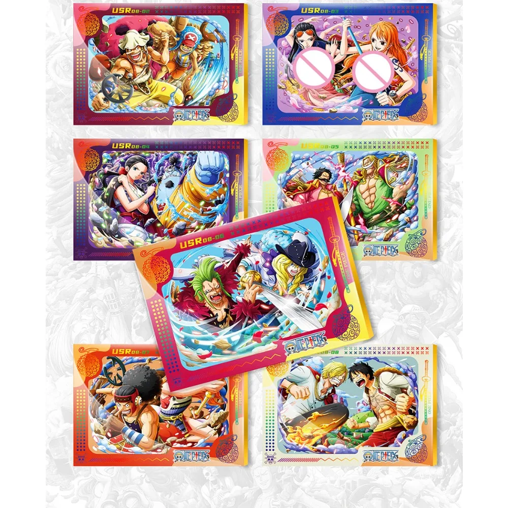 Japanese Anime One Piece Collection Cards Adventure Exploration Hot Blooded Battle Character Cards Kids Favorite Peripheral Gift