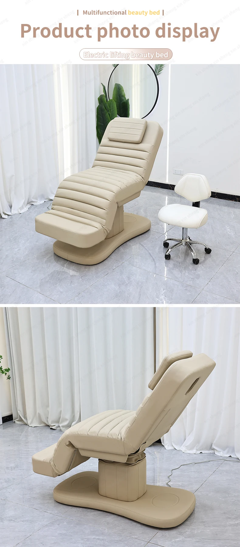 2026 Neue Rosa Schönheits- und Gesichtspflegeliege, Massagetisch, Untersuchungsliege für Körperuntersuchungen, Stuhl, Schönheitssalon-Möbel – Detail 26