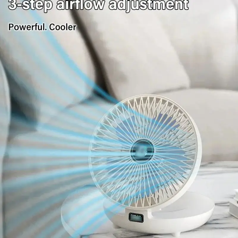 Ventilatore da cucina a doppio uso per uso domestico estivo ventilatore piccolo ricarica USB dormitorio domestico silenzioso grande vento Desktop