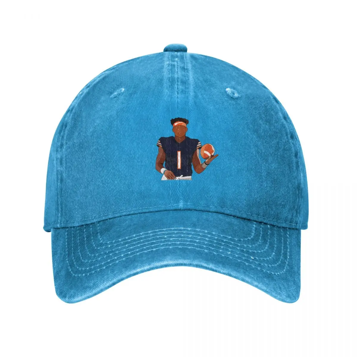

Justin fields Baseball Cap Uv Protection Solar Hat Beach Outing Golf Wear Men Women's
