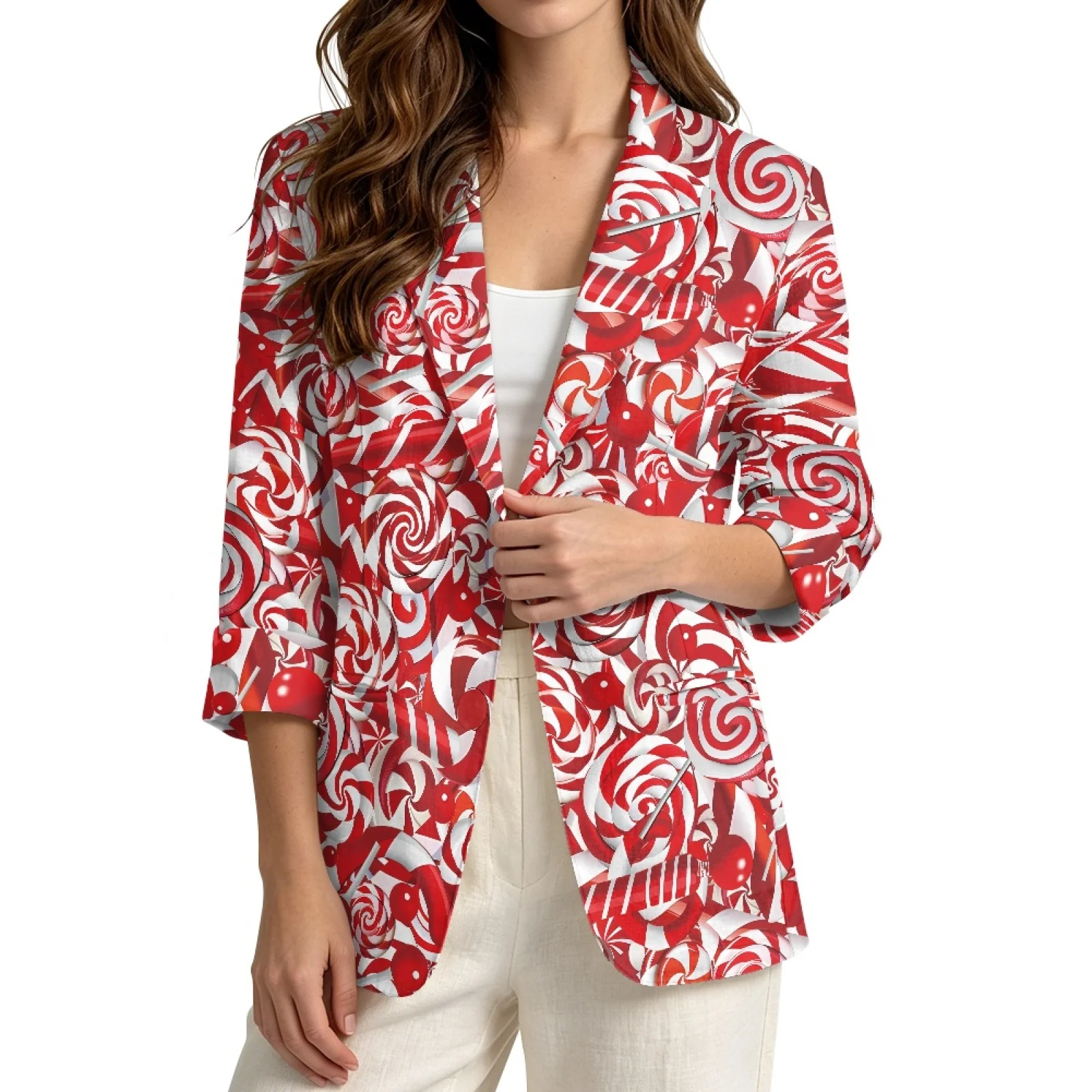 PENSTROLL Swirls Linen Style Open Front Tops Beach Cardigan for Women Lightweight Beach Cover Up