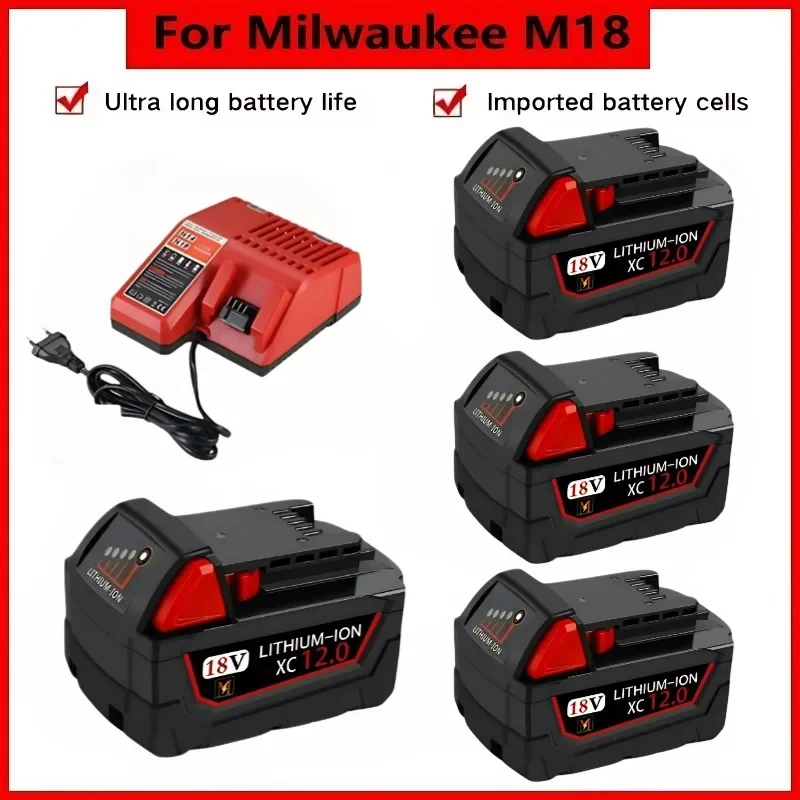 

18V for Milwaukee M18 XC Replacement Lithium Battery 48-11-1850 48-11-1840 48-11-1820 48-11-1860 2604-22 2604-20 2708-22