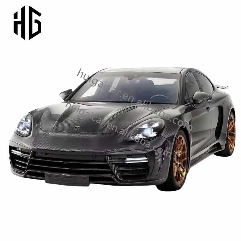 도매 엔진 후드 커버 TC 스타일 포르쉐 파나메라 971 2017-2023 리얼 카본 파이버 후드 외장 액세서리 보닛