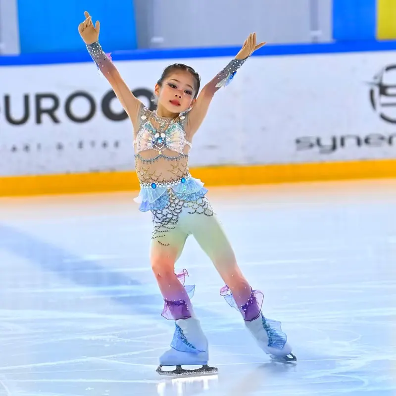 Ice Dance Qingying Figure Skating Performance Skirt Grade Examination Coasten Competition Skirt Customization