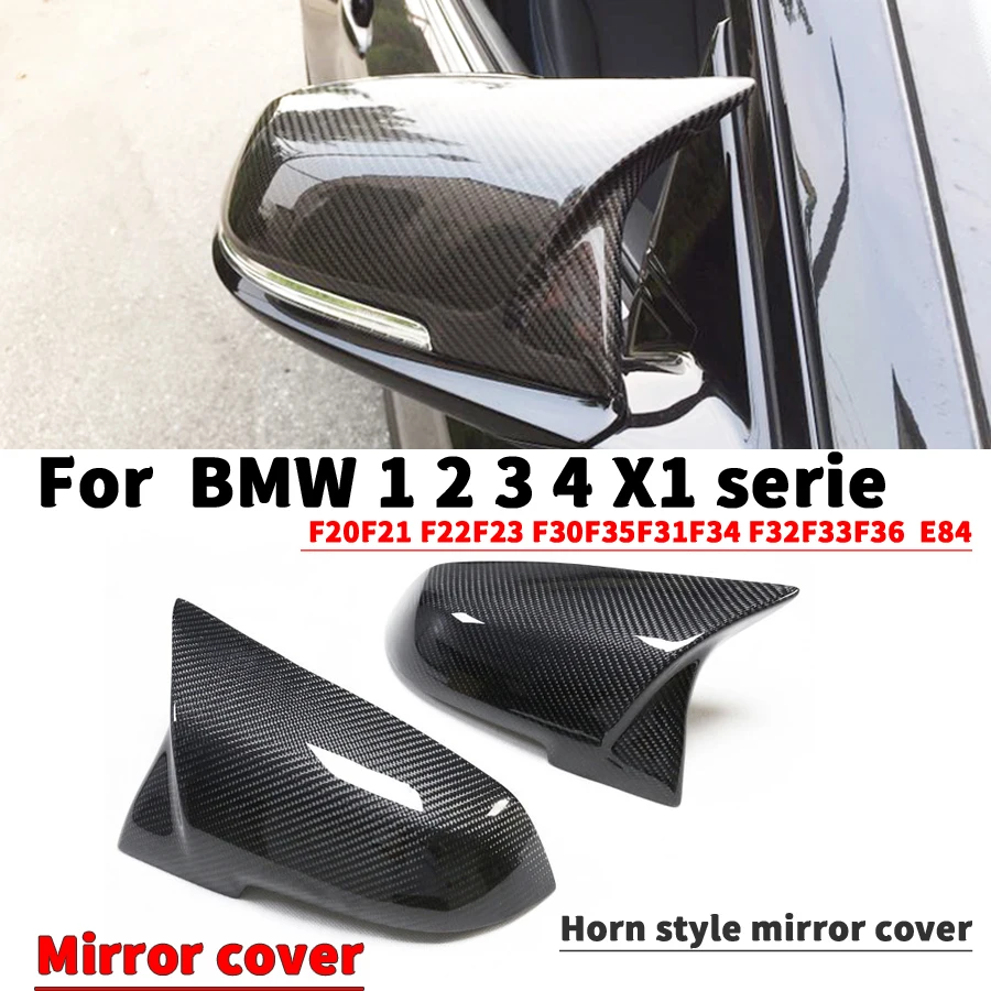 For BMW 1 2 3 4 M2 Series X1 F20 F21 F22 F30 F32 F33 F36 F87 Rearview mirror cover carbon fiber rearview mirror housing cover
