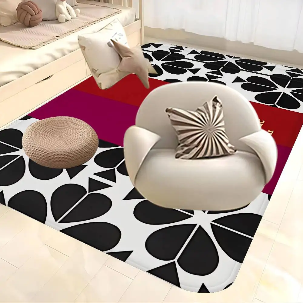 K-Kate-SpadeS Flower Floor Mat Rectangle Anti-slip Home Soft Badmat Front Door Indoor Outdoor Mat Welcome Doormat