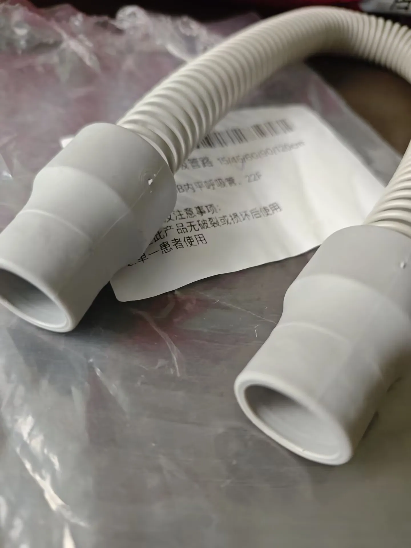 

High Quality CPAP Pipeline Ventilator Accessories 45cm Tubing Humidifier Threaded Pipe