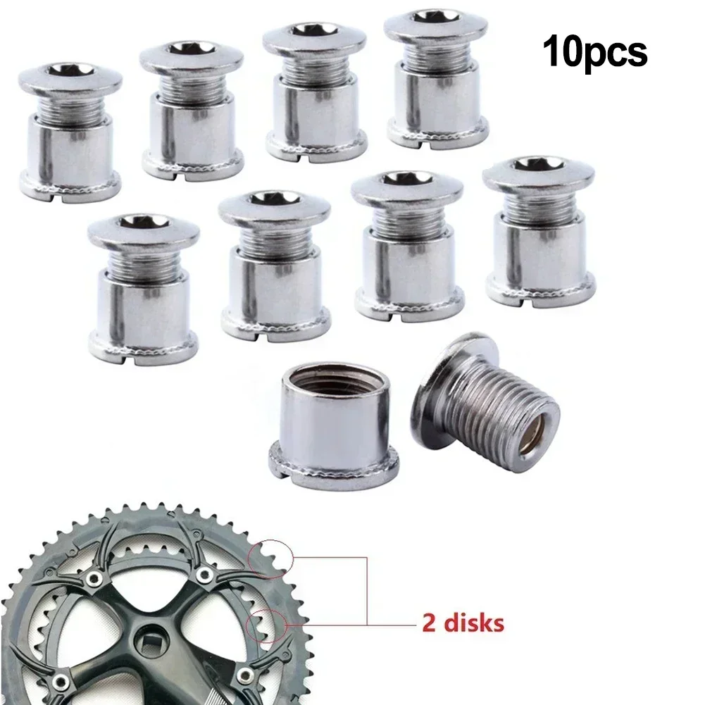 Cycling Tool Chainring Screws Stainless Steel Single/Double/Triple Bolts Corrosion-Resistant Longer Service Mountain Bike