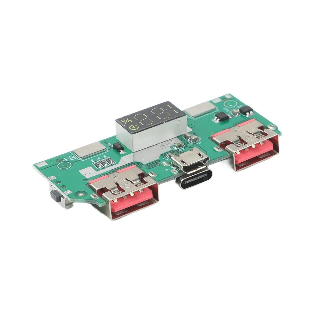 5V 3A for Power Bank Module with Digital Screen for Real-Time Battery Monitoring and Multi-Device Charging Circuits