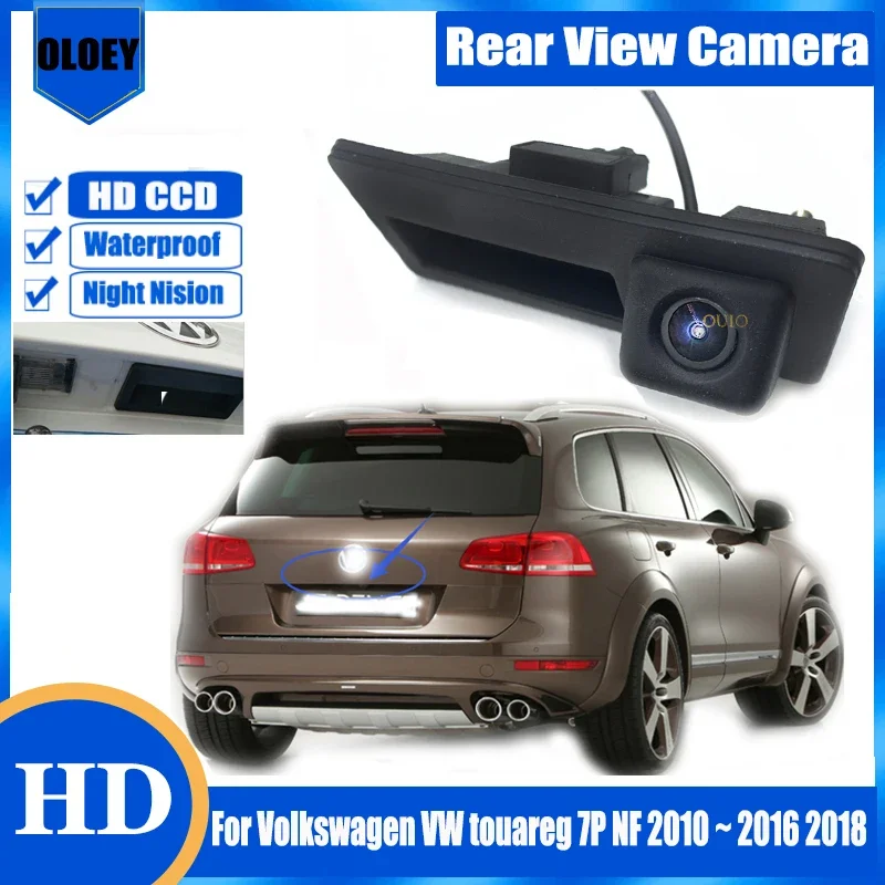 

For Volkswagen VW touareg 7P NF 2010 ~ 2016 2018 Original factory Screen Input Rear Camera Trunk Handle Parking Reverse Camera