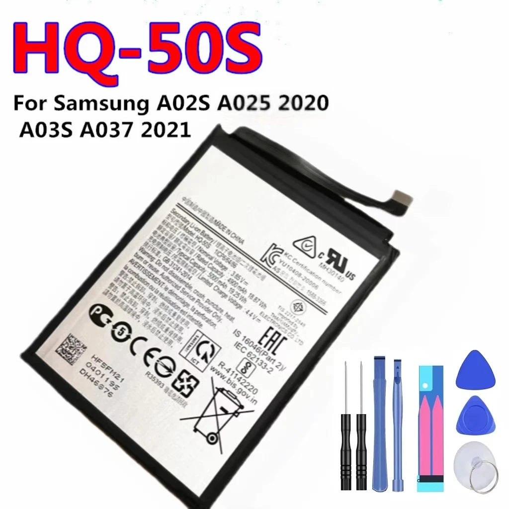 For Samsung A02s A025 A03S HQ-50S original battery, mobile phone battery replacement repair parts, free tools