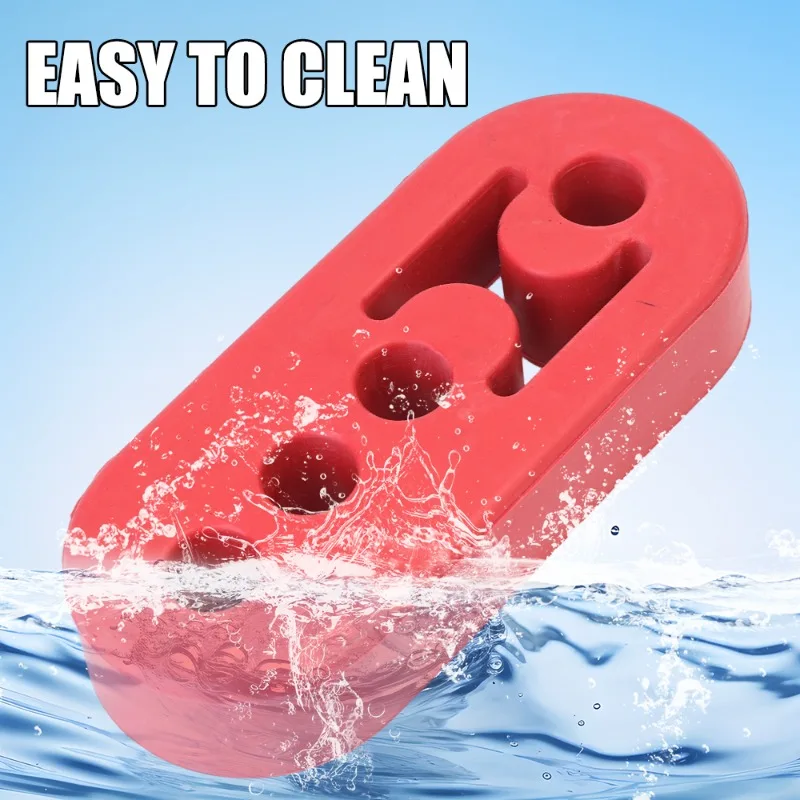 4 Gaten Auto Uitlaatpijp Mount Beugels Hanger Isolator Rubber Hanger Liner Beugel Zwart Rood Lifting Oor Uitlaat Hanger 1-2 Stuks