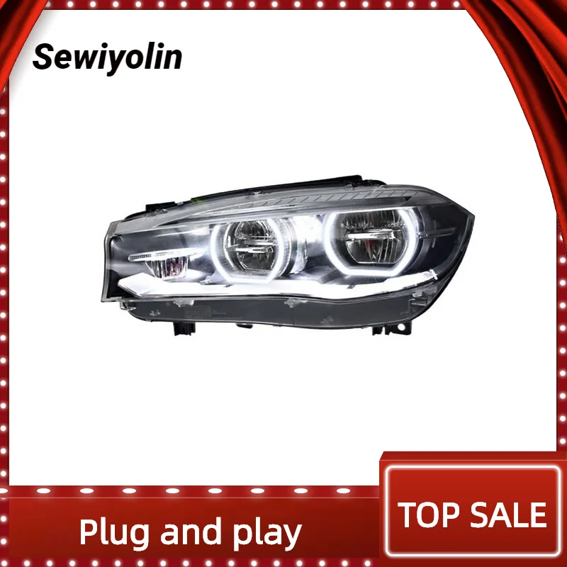 

For BMW X5 F15 2014-2018 Car Accessories Headlight Assembly LED Lights Lamp DRL Signal Plug And Play Daytime Running