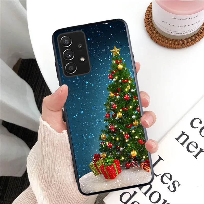 Christmas Tree New Year Phone Case for Samsung Galaxy A35 A55 A54 A15 A25 A05s A05 A22 A24 A52 A33 A34 M34 M14 M54 M23