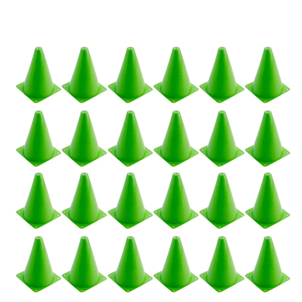 12 Pcs Football Training Cones Sports for Roller Skating Pile Soccer Mini Traffic Roadblock